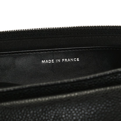 Chanel Caviar Half Moon Wallet On Chain WOC Black 7 of 13