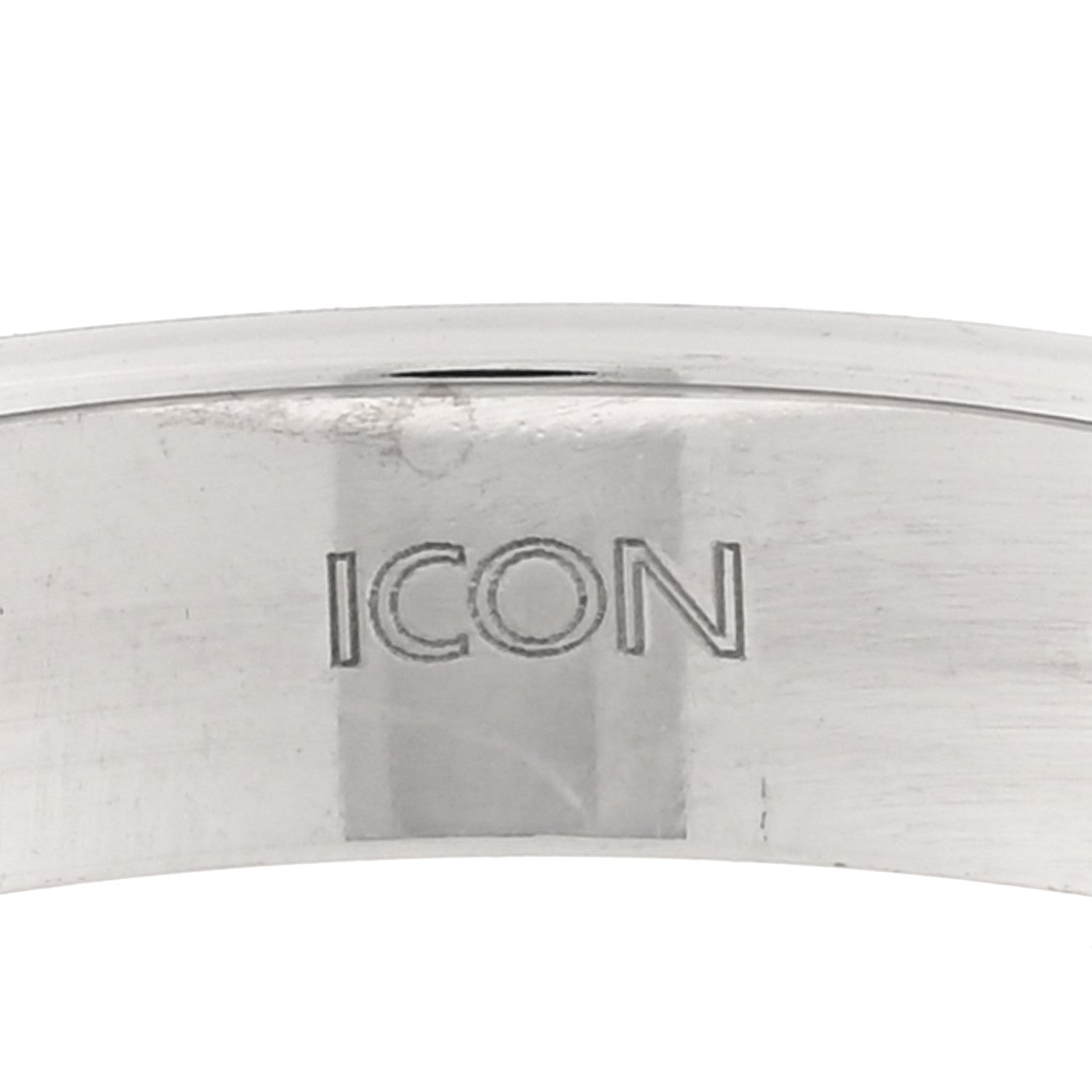 Gucci 18K White Gold Diamond Icon Band Ring 60 9 6 of 6
