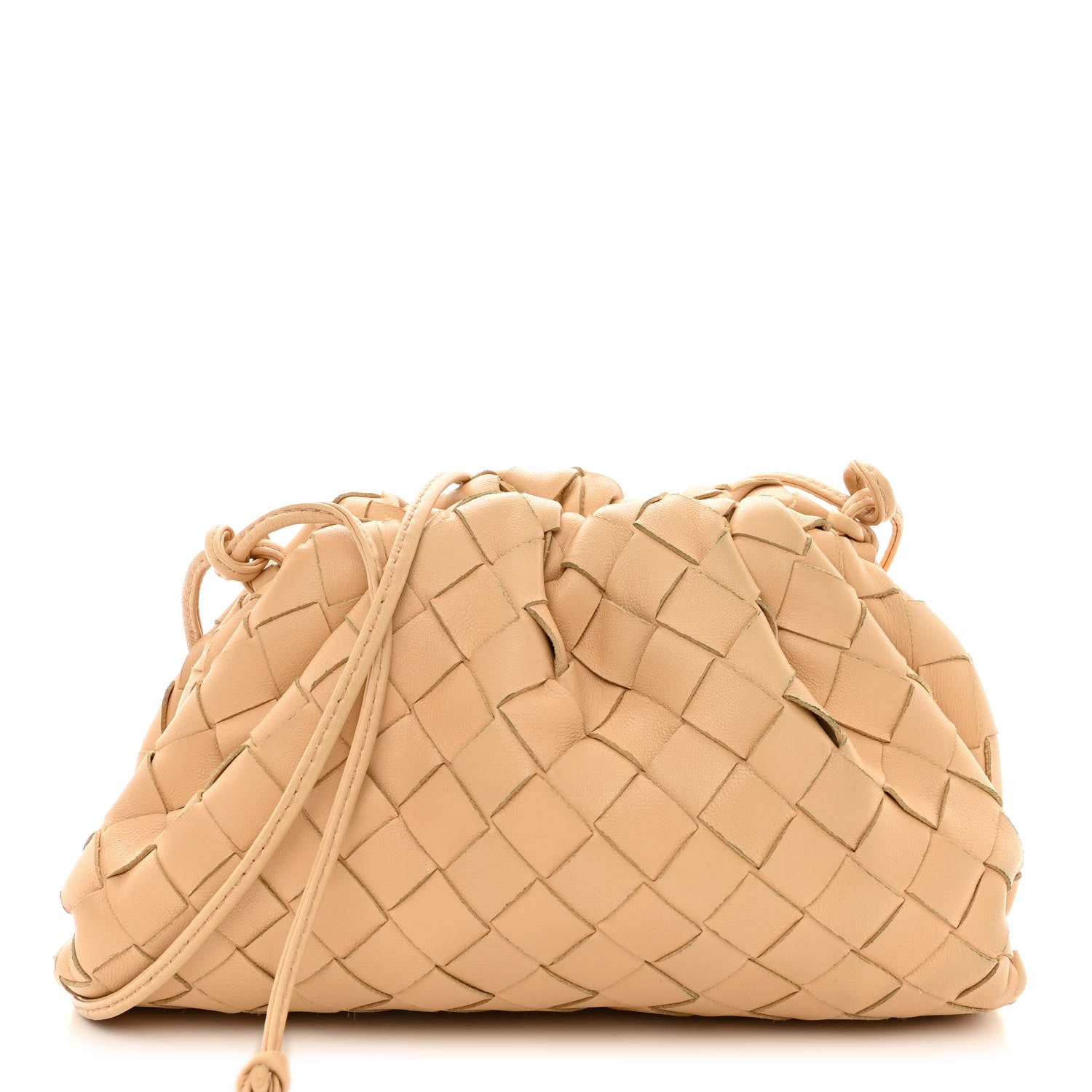 Bottega Veneta Nappa Intrecciato The Mini Pouch Almond 1 of 10