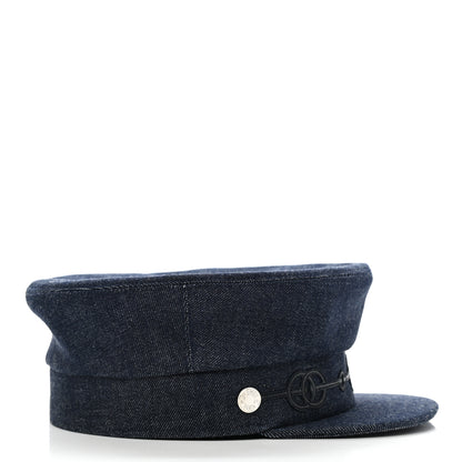 Hermes Denim Cabourg Cap 58 Indigo 5 of 9