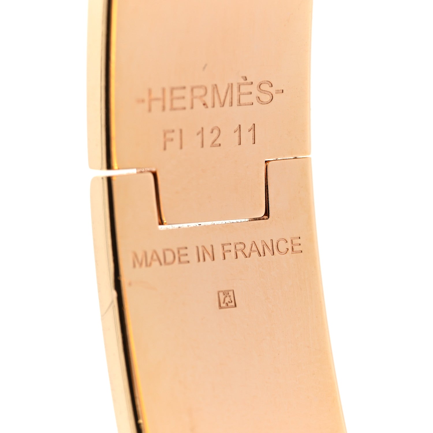 Hermes Enamel Narrow Clic Clac H Bracelet Marron Glace 4 of 5