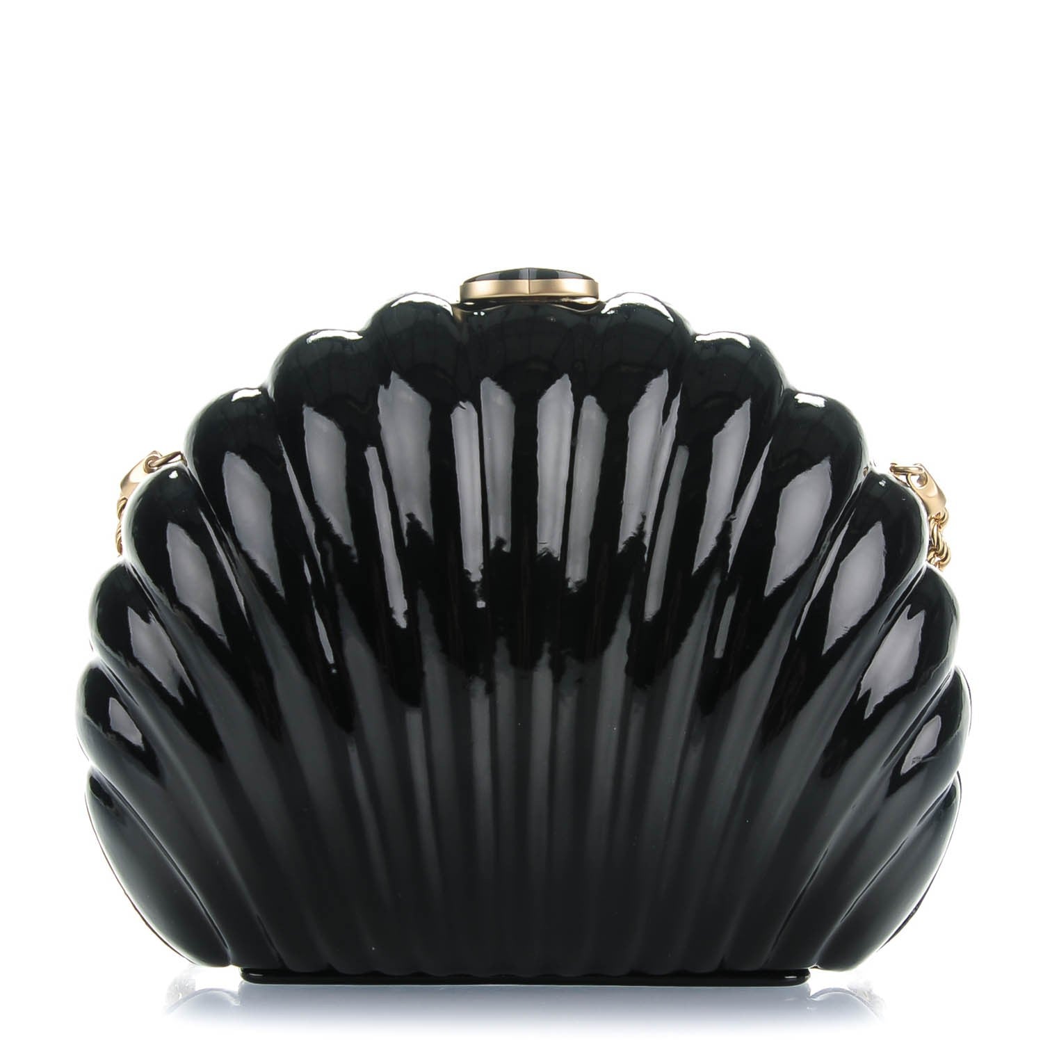 Chanel Vinyl Saint Tropez Evening Clutch Black 1 of 7
