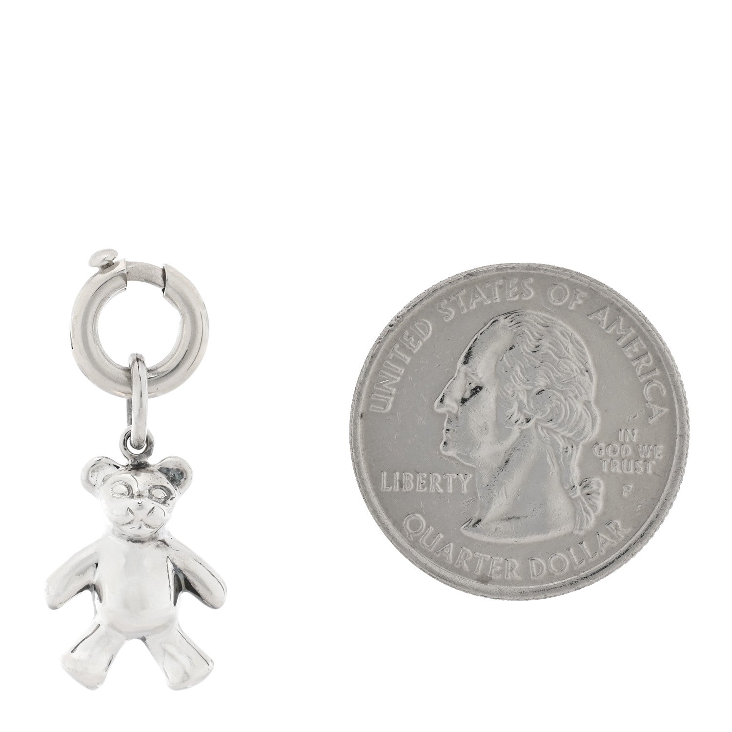 Tiffany Sterling Silver Teddy Bear Charm 2 of 3