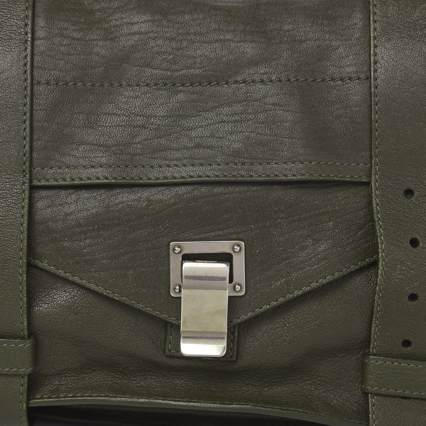 Lambskin Medium PS1 Satchel Military