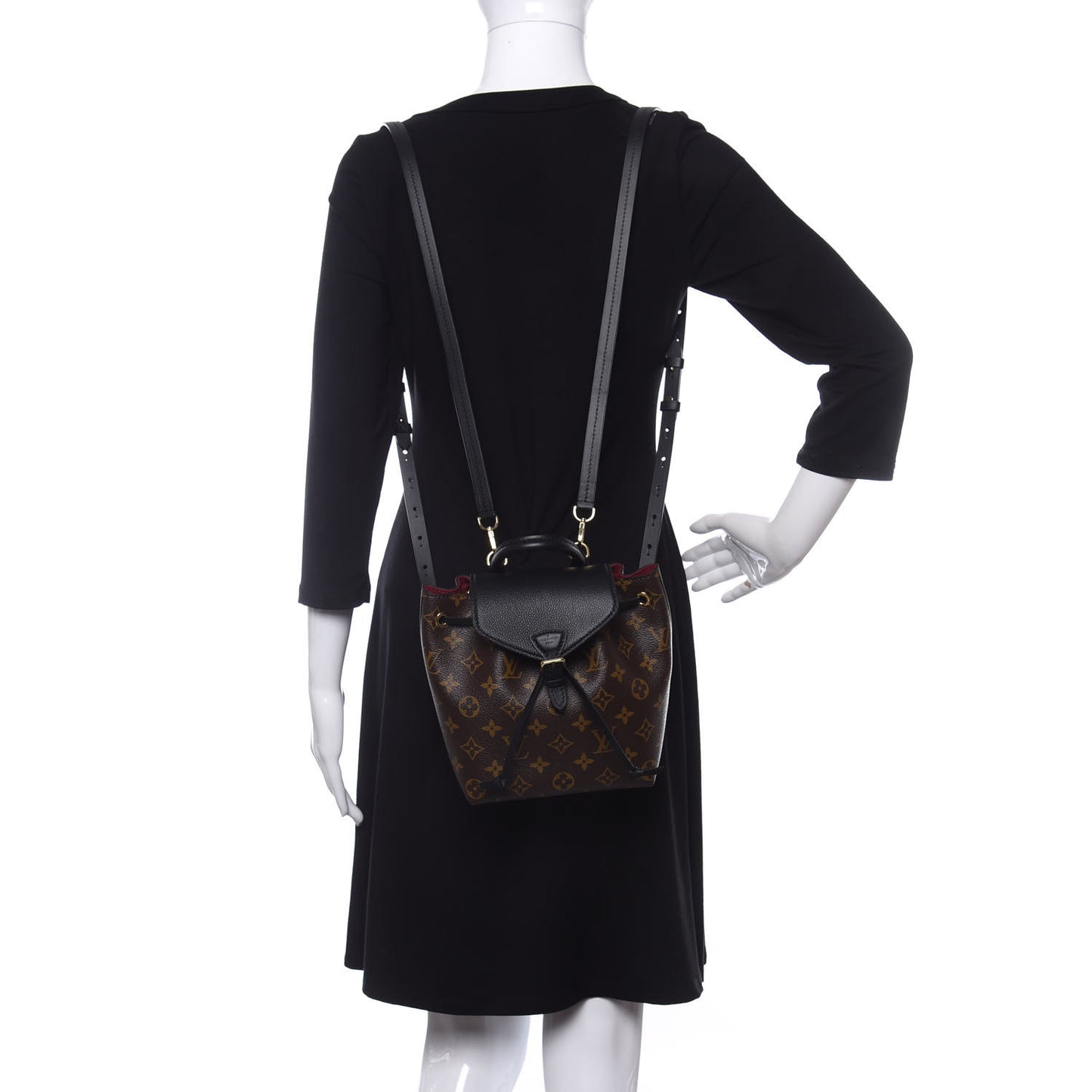 Monogram BB Montsouris NM Backpack Black