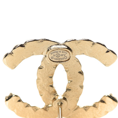 Chanel Crystal CC Earrings Gold Multicolor 4 of 5