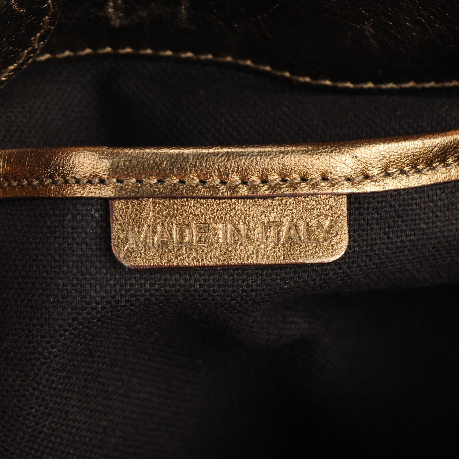Burberry Haymarket Check Stripes Small Ravensdon Tote Gold 7 of 10