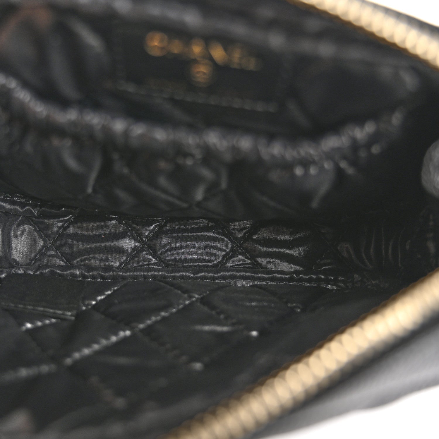 Chanel Caviar Quilted Small Curvy Pouch Cosmetic Case Black 5 of 7