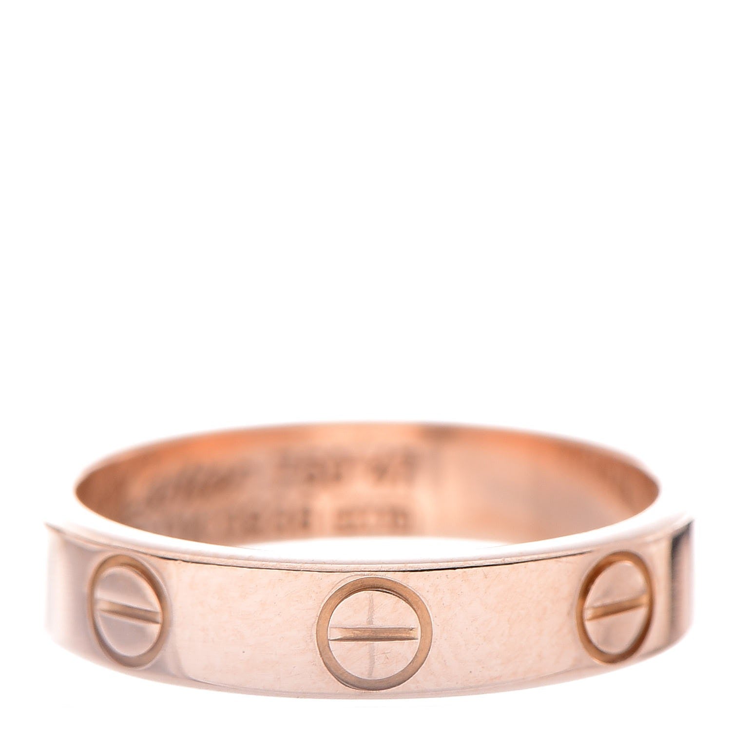 Cartier 18K Pink Gold 3.5mm LOVE Wedding Band Ring 47 4 1 of 4