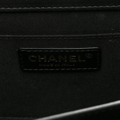 Chanel Lambskin Quilted Chain Medium Single Flap Black 6 of 10