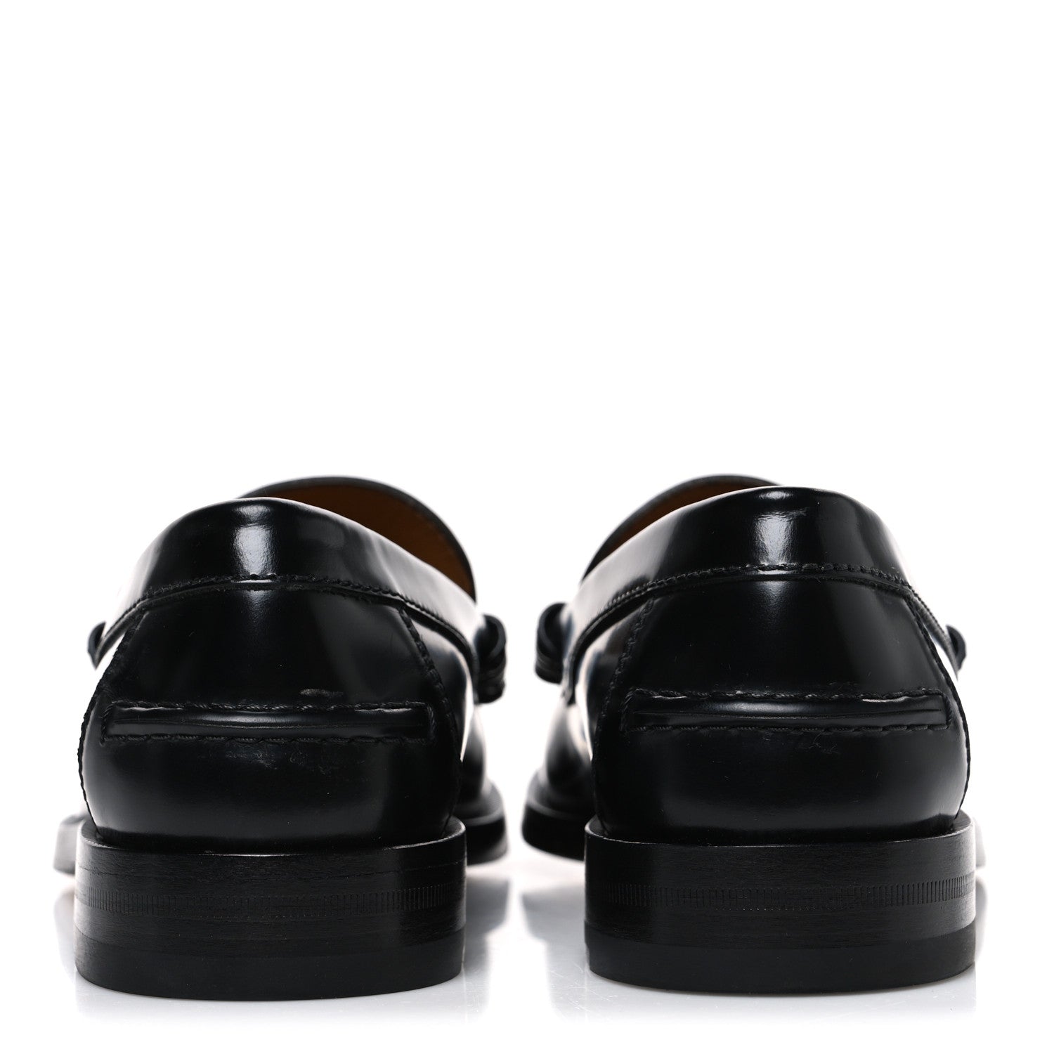 Gucci Millennial Ribot Cut Out Interlocking G Loafers 39.5 Black 6 of 10