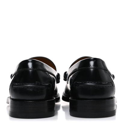 Gucci Millennial Ribot Cut Out Interlocking G Loafers 39.5 Black 6 of 10