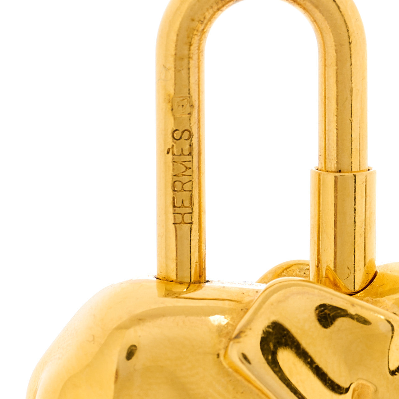 Hermes Permabrass Elephant Cadena Lock Gold 4 of 4