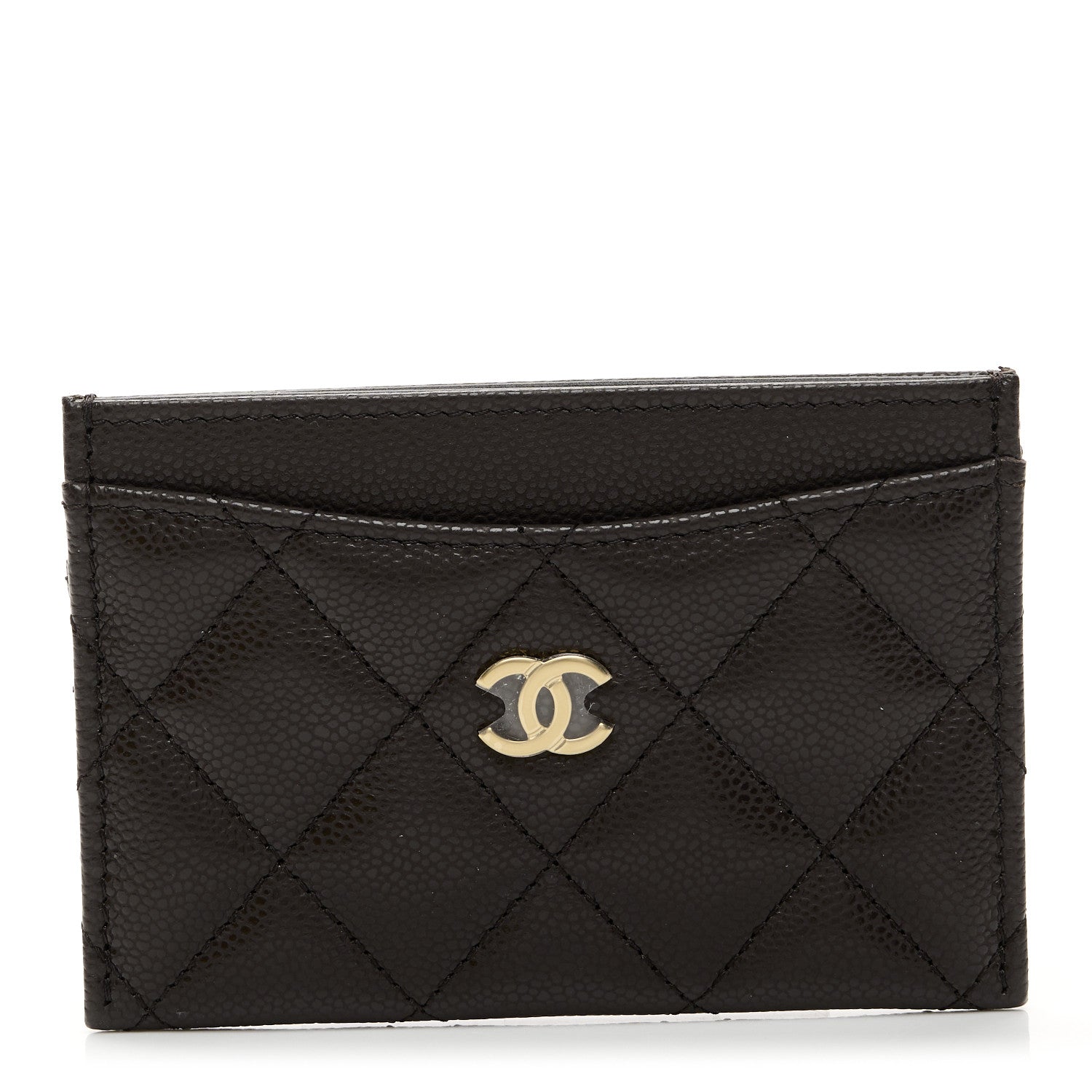 Chanel Caviar Quilted Card Holder Dark Brown 2 of 18