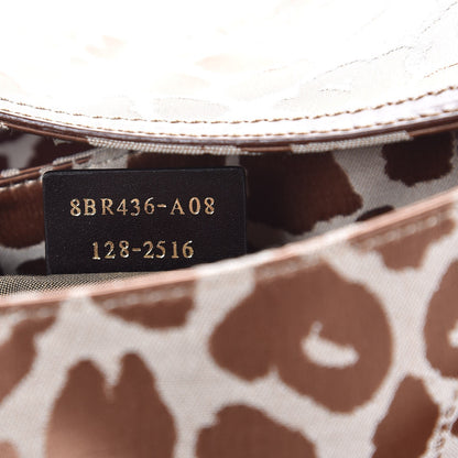 Fendi Jacquard Leopard Print Small Chef Shoulder Bag Brown 7 of 7