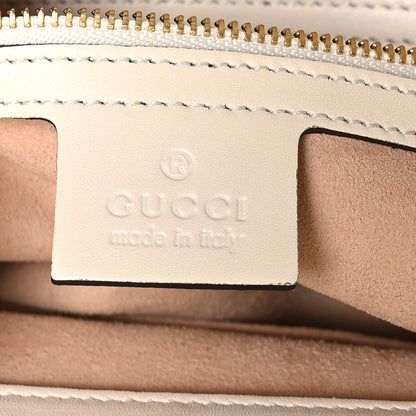 Gucci Guccissima Signature Medium Shoulder Tote Bag Mystic White 6 of 11