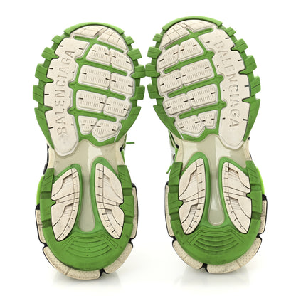 Balenciaga Rubber Mesh Tri-Color Clear Sole Mens Track.2 Open Sneakers 43 Green Black White 6 of 8