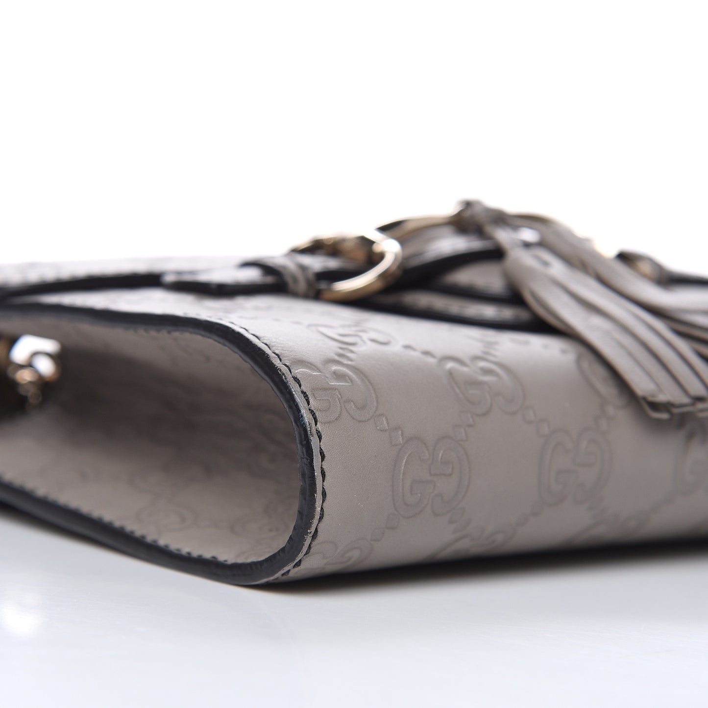 Guccissima Mini Emily Chain Shoulder Bag Storm Grey