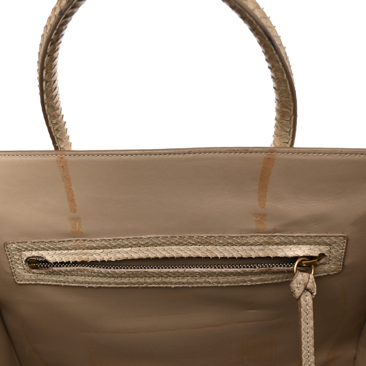Celine Snakeskin Medium Phantom Luggage Grey 11 of 15