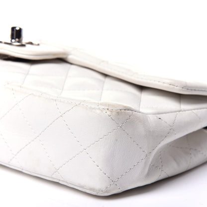 Chanel Lambskin Quilted East West Flap Bijoux Chain White 8 of 13