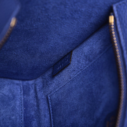 Celine Drummed Calfskin Nano Luggage Indigo 8 of 8