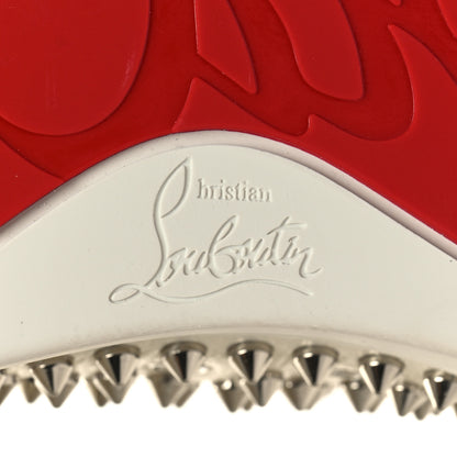 Christian Louboutin Calfskin Spikes Mens Louis Orlato Flat Sneakers 41 Champagne 8 of 9