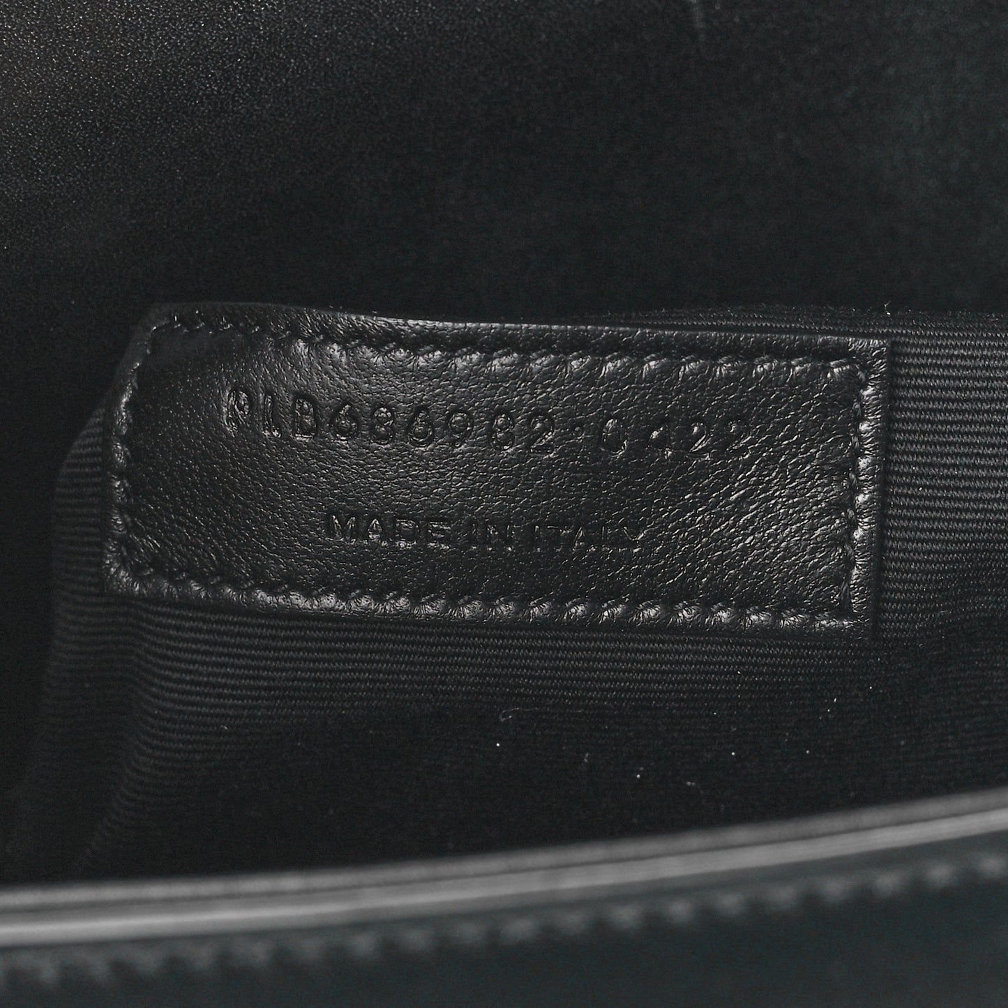 Shiny Calfskin Le Fermoir Top Handle Bag Small Black