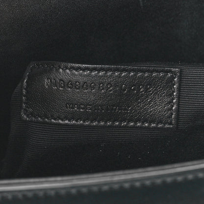 Saint Laurent Shiny Calfskin Le Fermoir Top Handle Bag Small Black 7 of 12