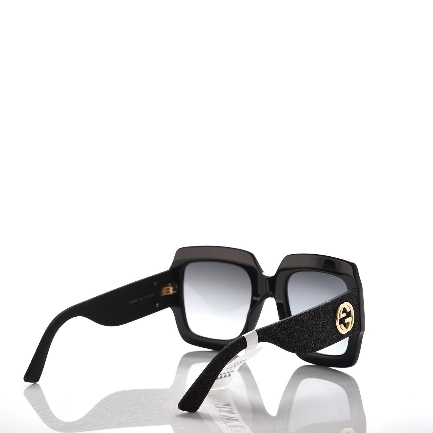 Gucci Square Frame GG0102S Sunglasses Glitter Black 4 of 6