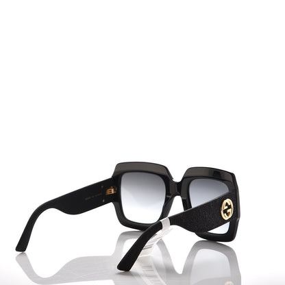 Gucci Square Frame GG0102S Sunglasses Glitter Black 4 of 6