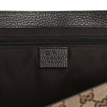 Gucci Monogram Large Flap Messenger Bag Beige Dark Brown 6 of 16