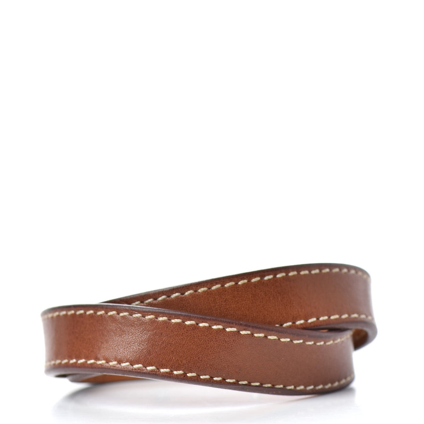Barenia Kelly Double Tour Bracelet M Fauve
