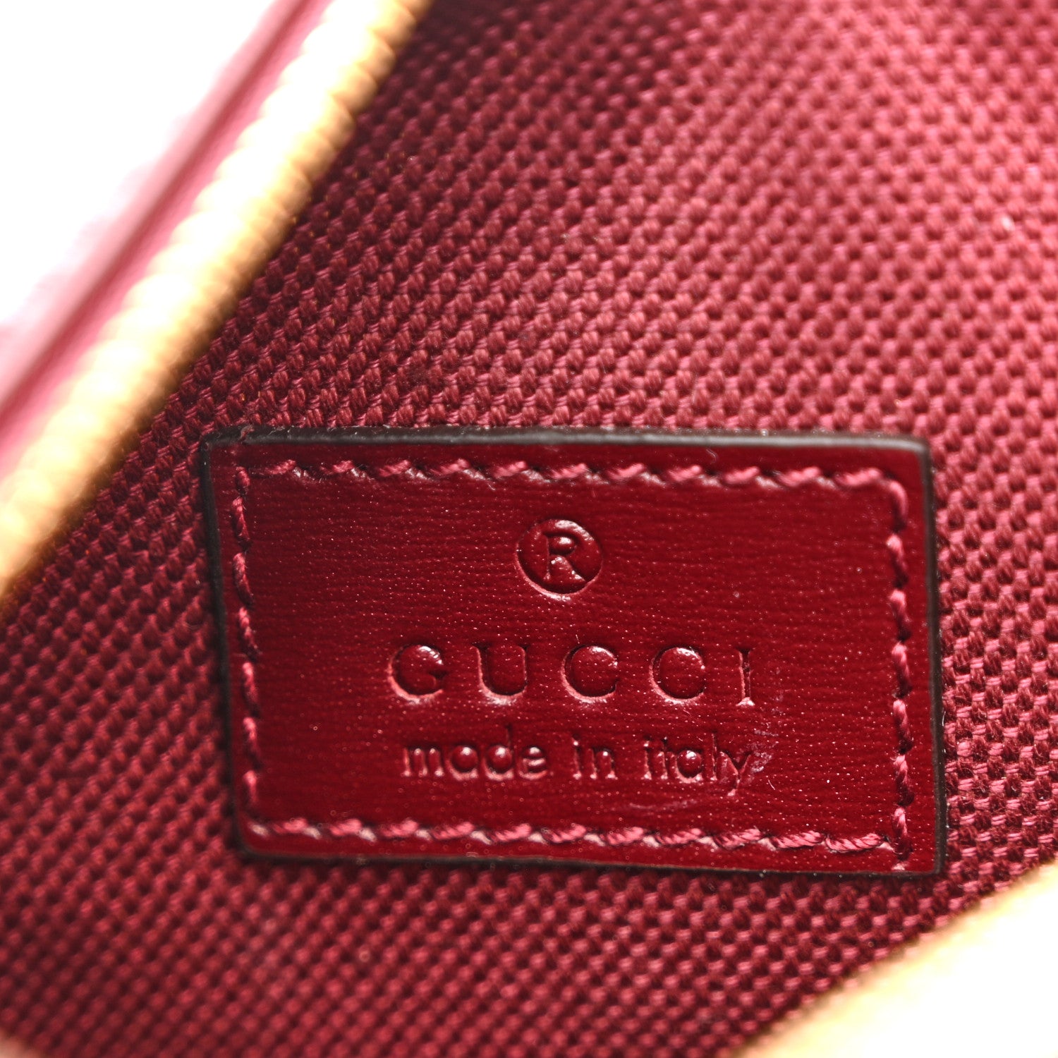 Gucci GG Supreme Shadow Toiletry Pouch Rosso Ancora Red 1862007