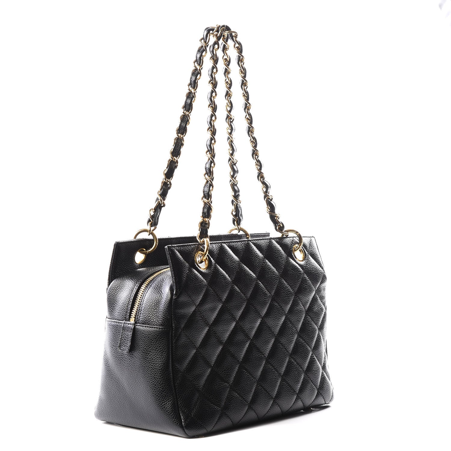 Chanel Caviar Quilted Petit Timeless Tote PTT Black 2 of 11