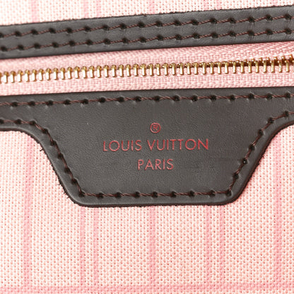 Louis Vuitton Damier Ebene Neo Neverfull MM Rose Ballerine 7 of 10