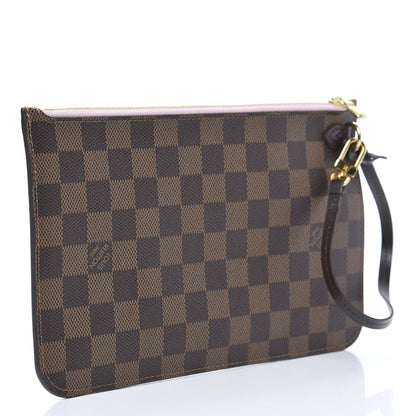 Louis Vuitton Damier Ebene Neverfull MM GM Pochette Rose Ballerine 3 of 9