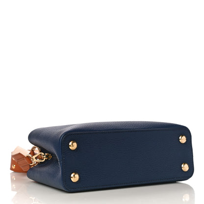 Louis Vuitton Taurillon Capucines BB Bleu de France Blue 4 of 9