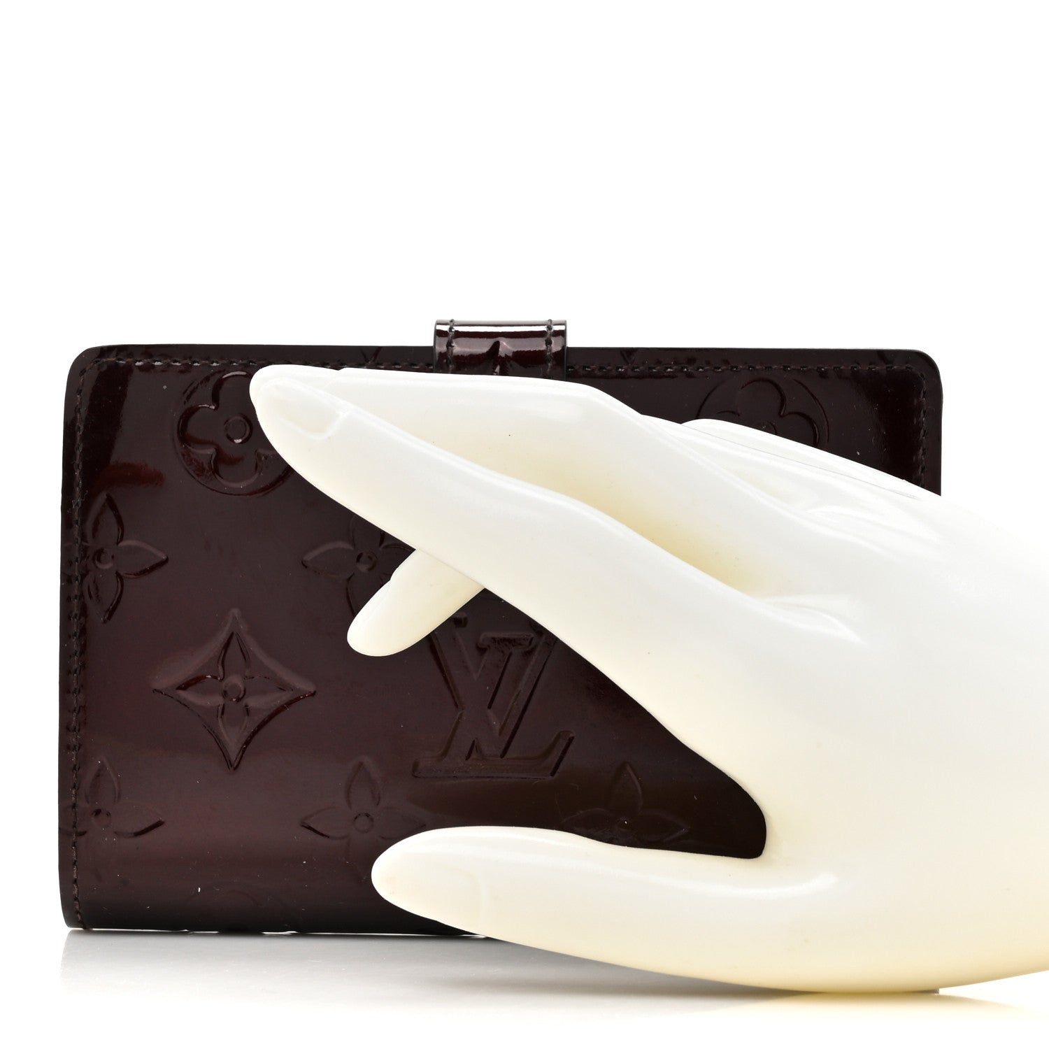 Louis Vuitton Vernis French Purse Wallet Amarante 2 of 9