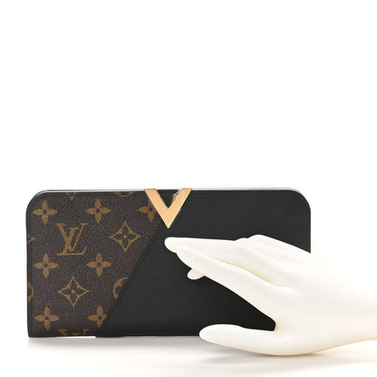 Louis Vuitton Monogram Calfskin Kimono Wallet Black 2 of 8