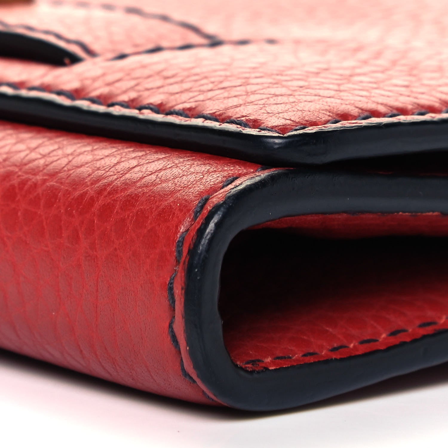 Christian Dior Grained Lambskin J'adior Croisiere Chain Wallet Red 6 of 10