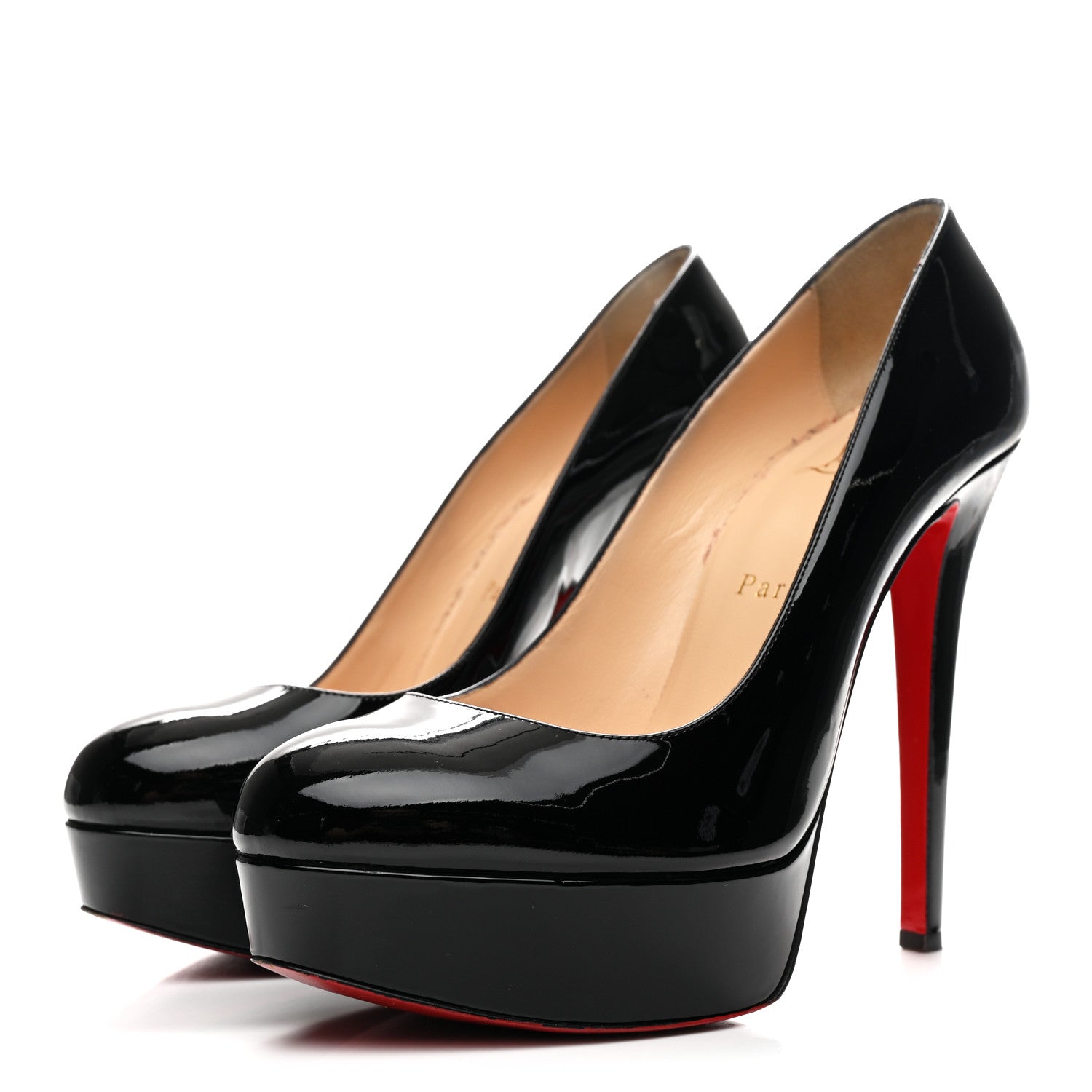 Christian Louboutin Patent Bianca 140 Pumps 37.5 Black 4 of 11