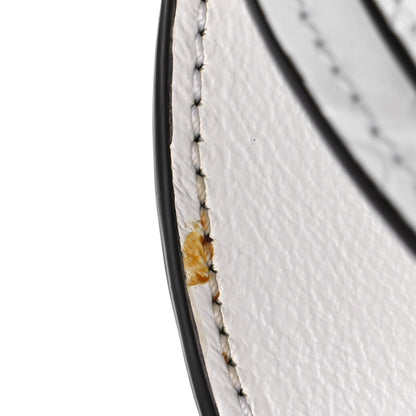 Chloe Calfskin Crocodile Embossed Small Nile Bracelet Minaudiere Bag White 9 of 10