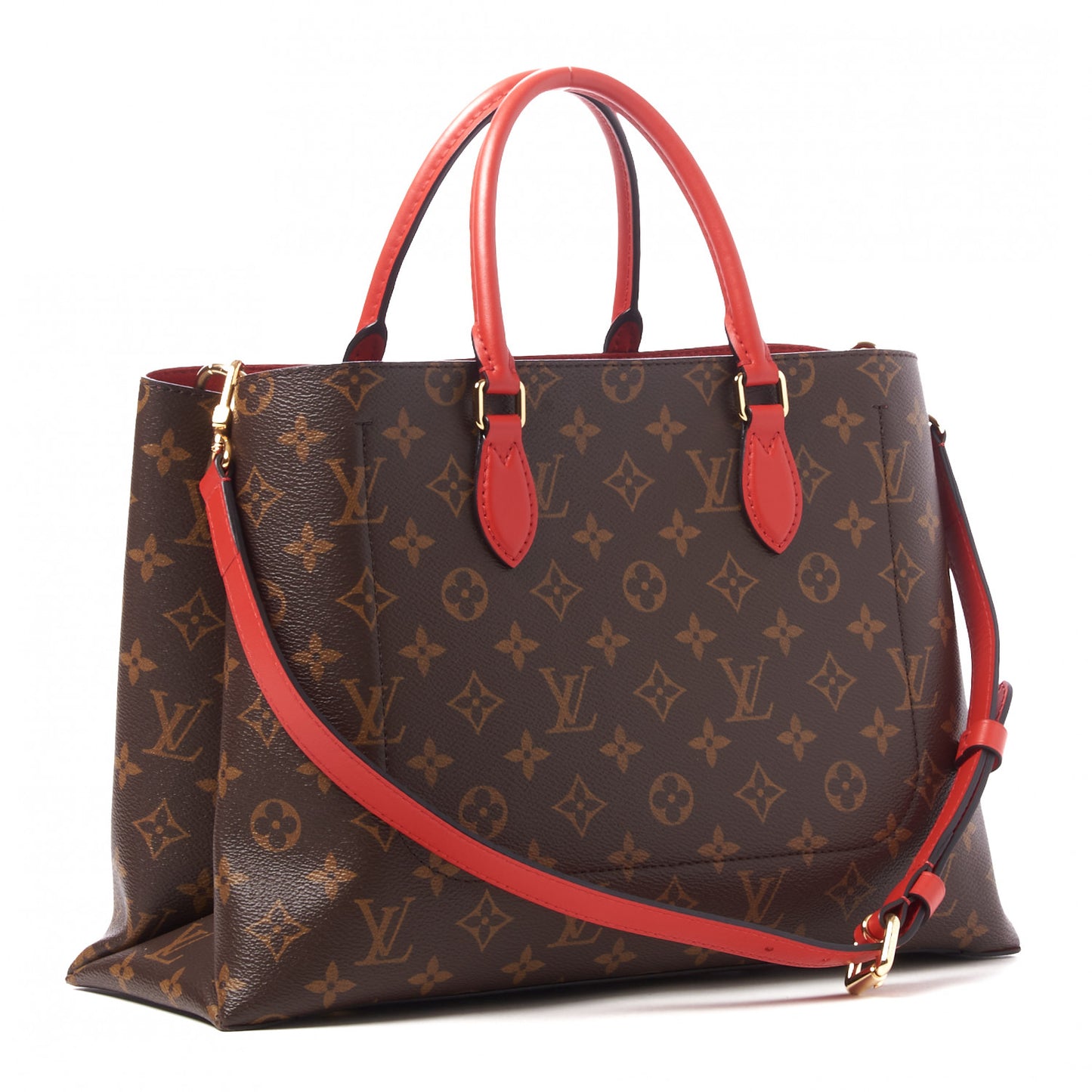 Monogram Flower Tote Coquelicot