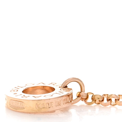 Bulgari 18K Rose Gold Cermet Small B.Zero1 Pendant Necklace 4 of 4