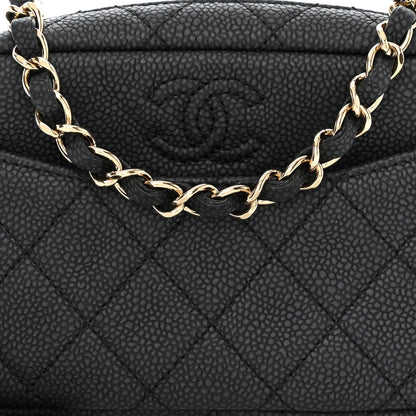 Chanel Iridescent Caviar Quilted Mini Coco Tassel Camera Case Black 8 of 10