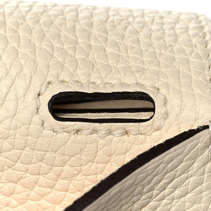 Hermes Taurillon Clemence Halzan 31 GM Nata 13 of 23