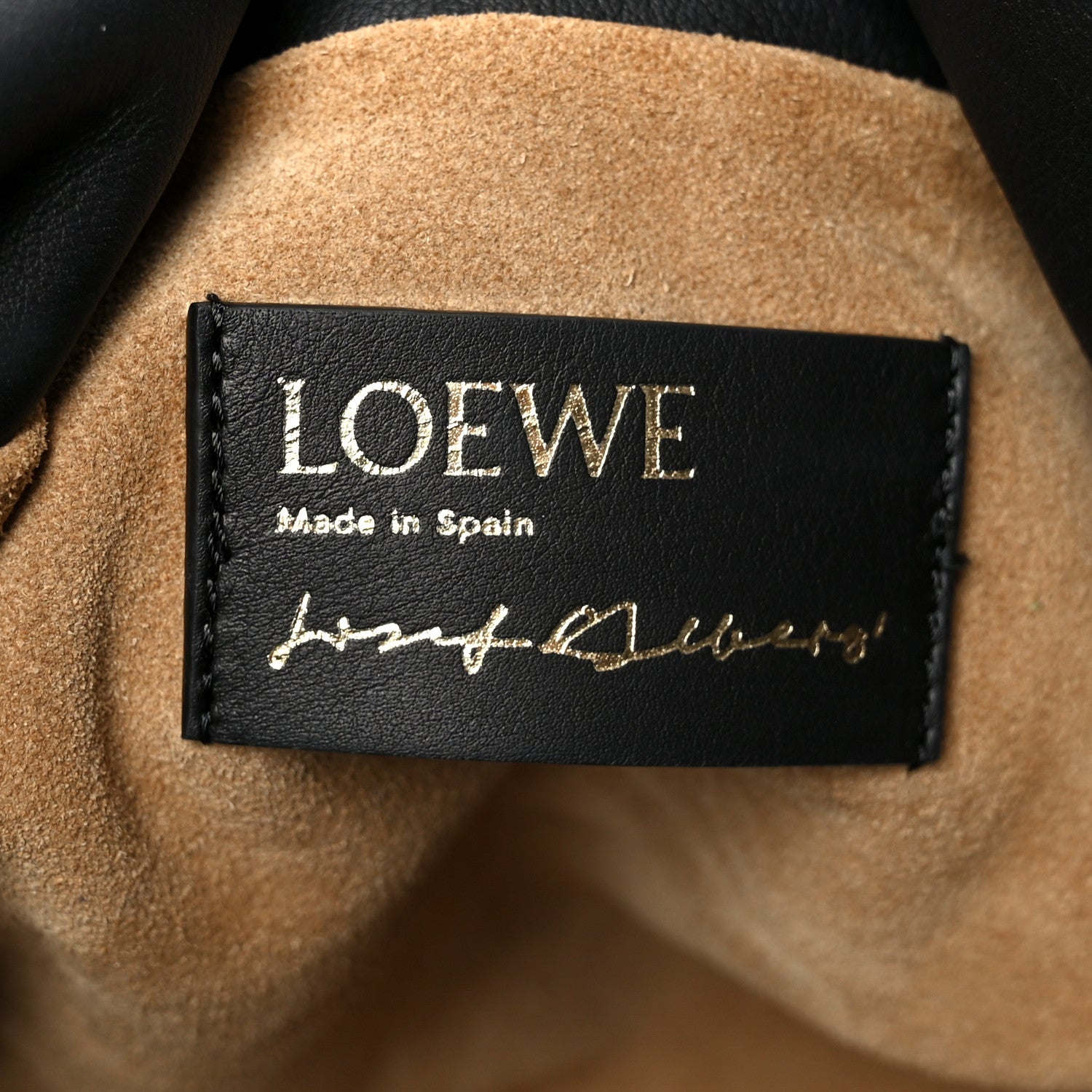 Loewe x Albers Nappa Calfskin Medium Flamenco Clutch Black Burgundy 6 of 11