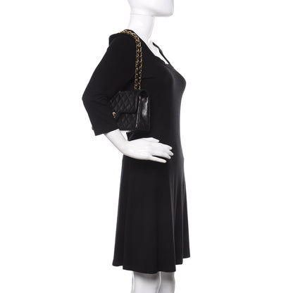 Chanel Lambskin Quilted Small Double Flap Black 2 of 10