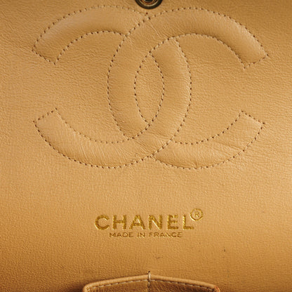 Chanel Caviar Quilted Medium Double Flap Beige 7 of 8