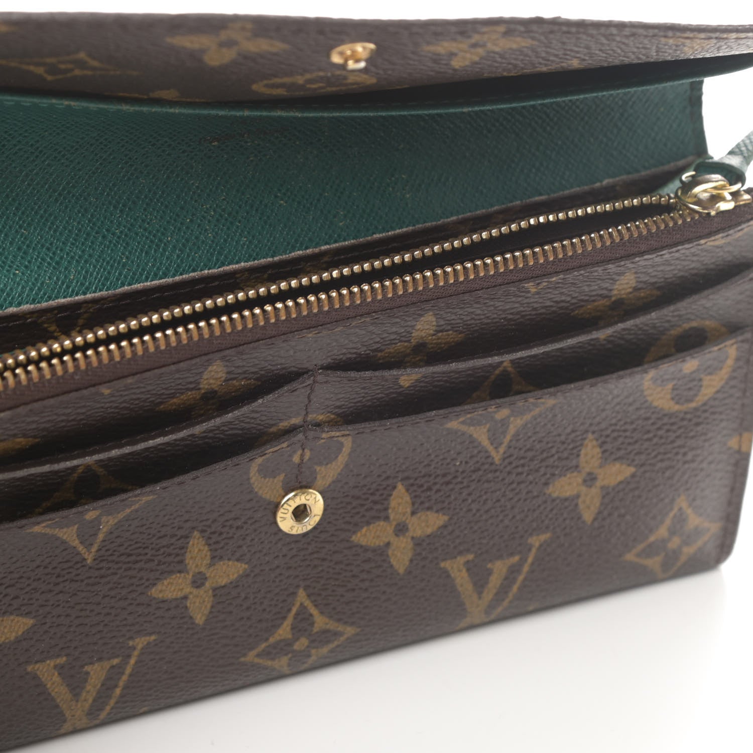 Louis Vuitton Monogram Emilie Wallet Vert 10 of 15